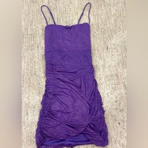 Purple corset dress